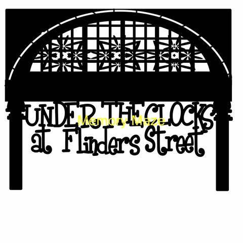 Under the clocks in Flinders street
